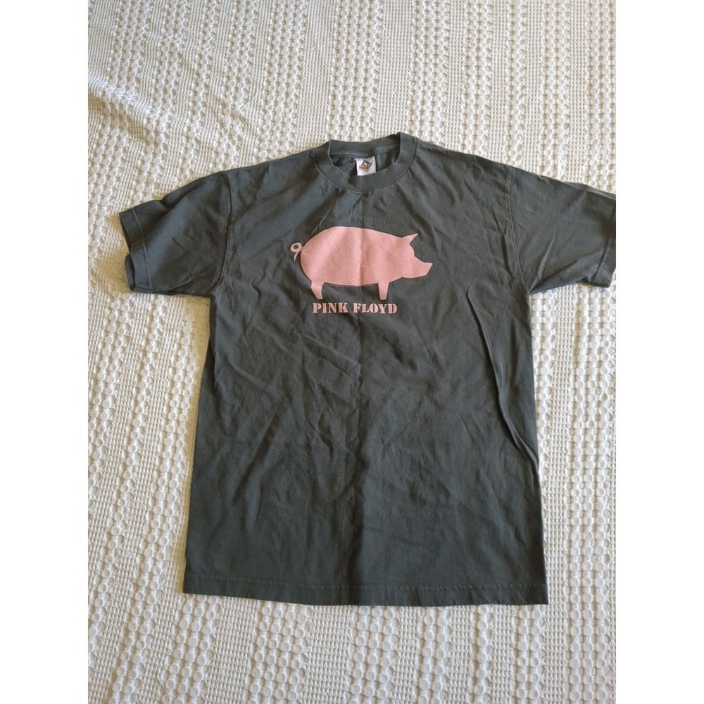 VTG 2005 Pink Floyd Animals Short Sleeve T Shirt Mens Pig Pink Gray